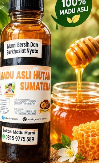 Botol Madu Asli Hutan Sumatera